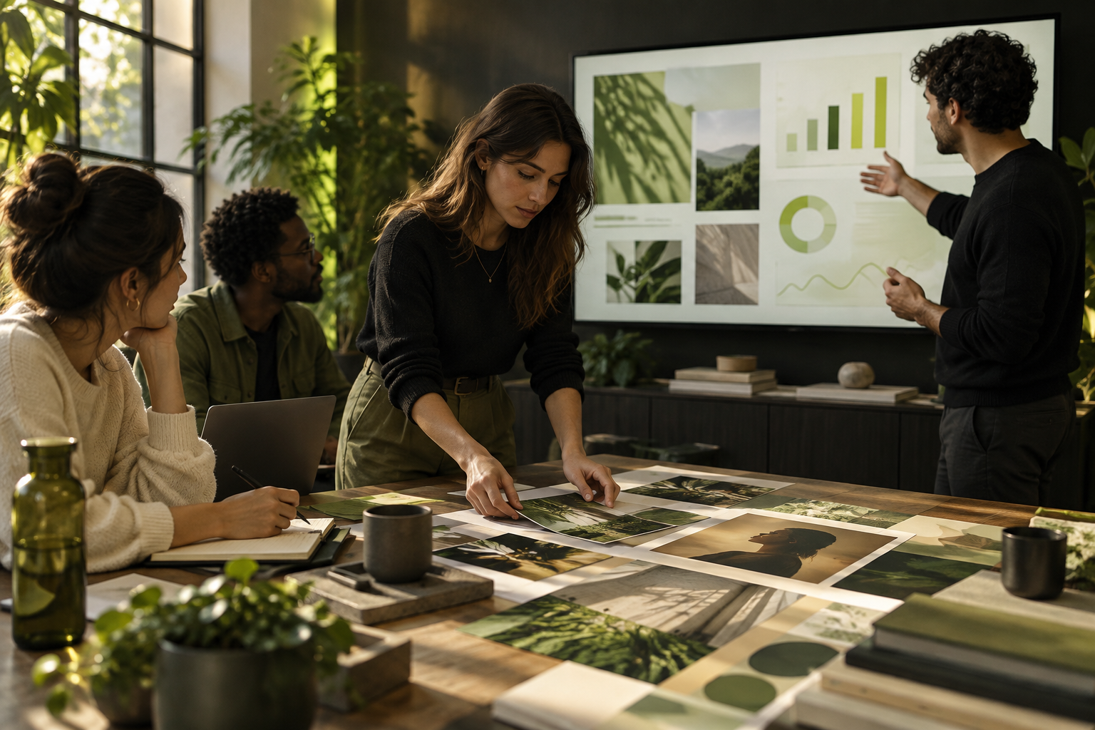 Marketing team planning a campaign